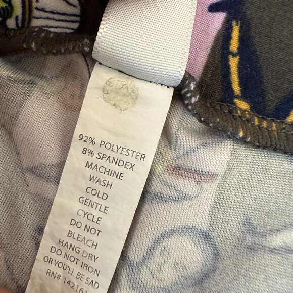 LuLaRoe Leggings Tween Halloween Trick or Treat Skeletons Witches Stripes Purple - Picture 5 of 9